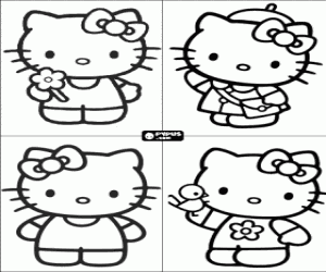 Omalovánka Hello Kitty pozvánky