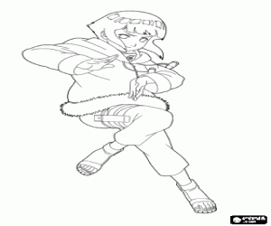 Omalovánka Hinata Hyugo, Naruto charakter