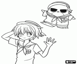 Omalovánka Hippo, postava z Mermaid Melody