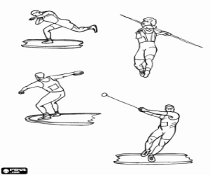 Omalovánka Hod v atletice