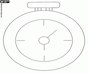 Omalovánka Hodinky Bílý králík