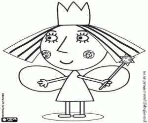 Omalovánka Holly víla a kouzelná hůlka