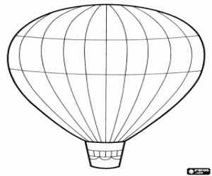 Omalovánka Horkého vzduchu ballon k dekoraci