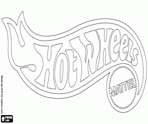 Omalovánka Hot Wheels logo od Mattel