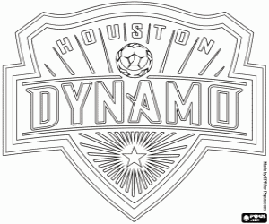 Omalovánka Houston Dynamo odznak