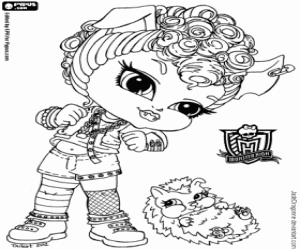 Omalovánka Howleen Wolf, Monster High Baby
