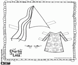 Omalovánka Hra šaty Lola jako víla