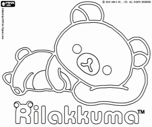 Omalovánka Hračka medvěd Rilakkuma