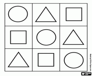 Omalovánka Hrát s geometrickými tvary