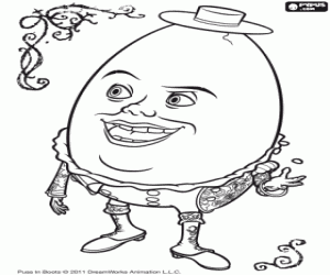 Omalovánka Humpty Dumpty