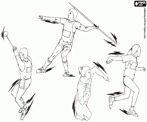 Omalovánka Hází na olympijských hrách