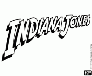 Omalovánka Indiana Jones logo