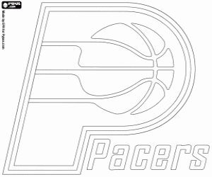 Omalovánka Indiana Pacers logo