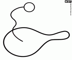 Omalovánka Individuální hra s raketou