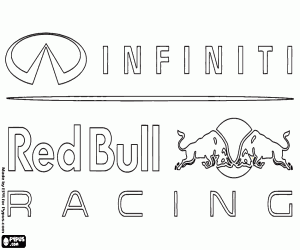 Omalovánka Infiniti Red Bull Racing logo