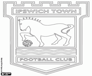 Omalovánka Ipswich Town štít