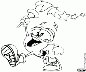 Omalovánka Izzy, maskot z Atlanty 1996