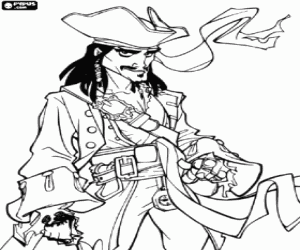 Omalovánka Jack Sparrow, protagonista