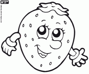 Omalovánka Jahodník velkoplodý