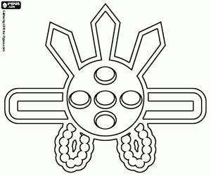 Omalovánka Japonské ornament na vlasy