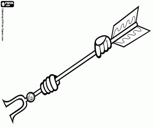 Omalovánka Japonský rituál zbraň