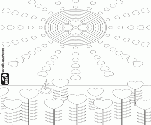 Omalovánka Jaro, metaforická kresba