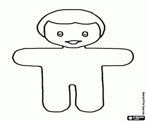 Omalovánka Jednoduchá panenka zdobit