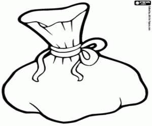 Omalovánka Jednoduchý vak rybář