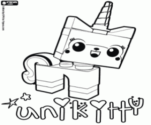 Omalovánka Jednorožec kotě Unikitty