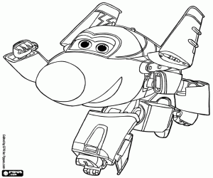 Omalovánka Jerome, stíhačka, Super Wings