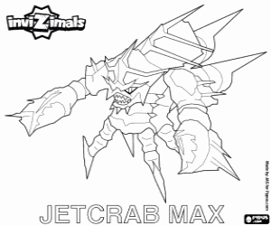 Omalovánka Jetcrab Max, Invizimals