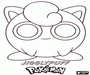 Omalovánka Jigglypuff, Pokémon