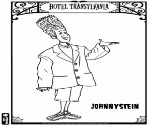 Omalovánka Johnnystein v hotelu Transylvánie