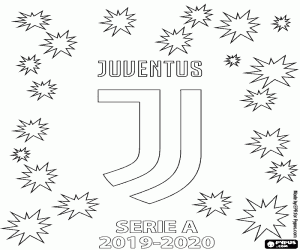 Omalovánka Juventus, šampion 2019-2020