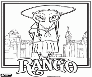 Omalovánka Kaktus myš Priscilla