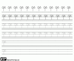 Omalovánka Kaligrafie s písmeny QE