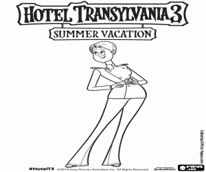 Omalovánka Kapitánka lodi Ericka Van Helsing