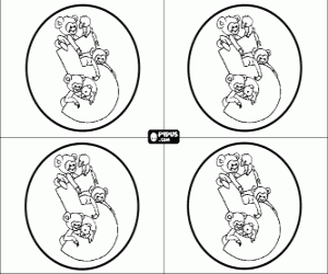 Omalovánka Karty pro pět oslava narozenin