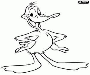 Omalovánka Kačer Daffy, nevrlý kachna