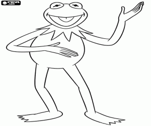 Omalovánka Kermit žába, nejslavnější muppet