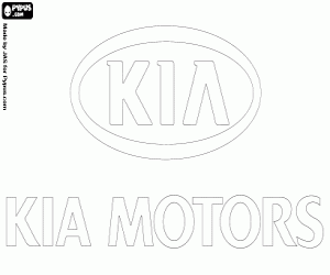 Omalovánka KIA Motors logo