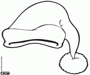 Omalovánka Klobouk Santa Claus