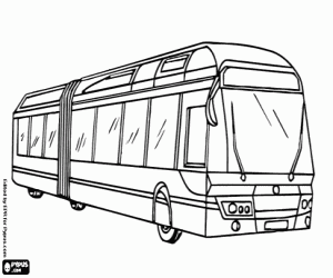 Omalovánka Kloubový autobus
