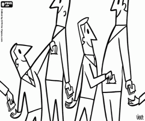 Omalovánka Korupce řetěz