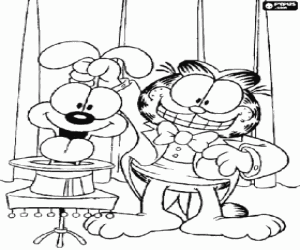 Omalovánka Kouzlo Garfiled a Oddie