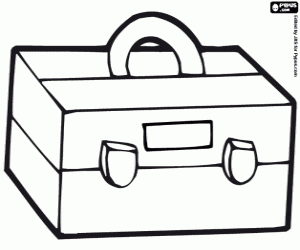 Omalovánka Krabice háčků pro rybolov