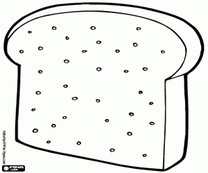 Omalovánka Krajíc chleba