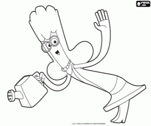 Omalovánka Královna Jammbo v zahradě