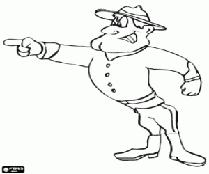 Omalovánka Královská kanadská jízdní policie