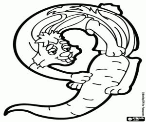 Omalovánka Králík a mrkev, číslo 9